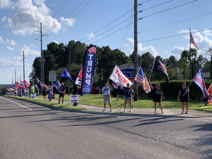 Trump flag rally at Minneola, 10-15-2020