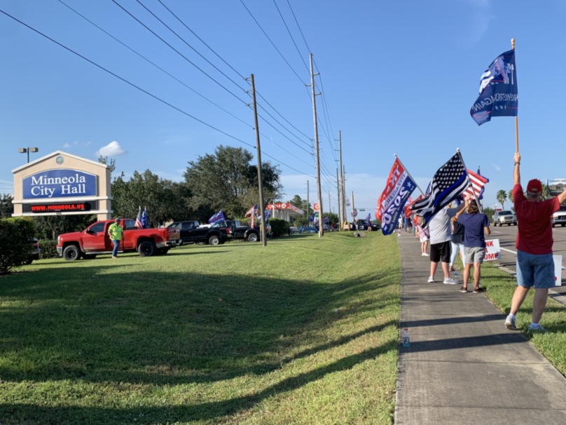 Trump flag rally at Minneola, 10-15-2020