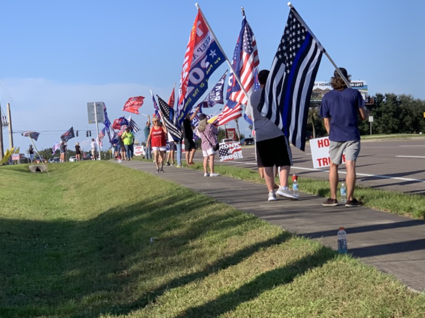 Trump flag rally at Minneola, 10-15-2020