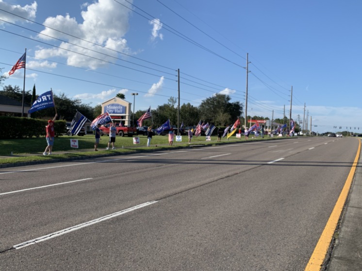 Trump flag rally at Minneola, 10-15-2020