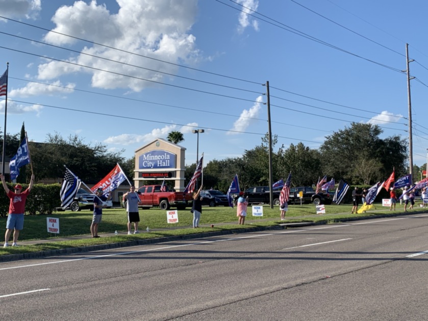 Trump flag rally at Minneola, 10-15-2020