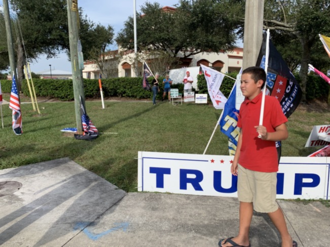 Trump flag rally at Mt Dora, 10-16-2020