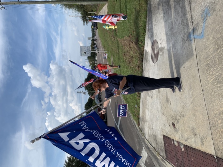 Trump flag rally at Mt Dora, 10-16-2020