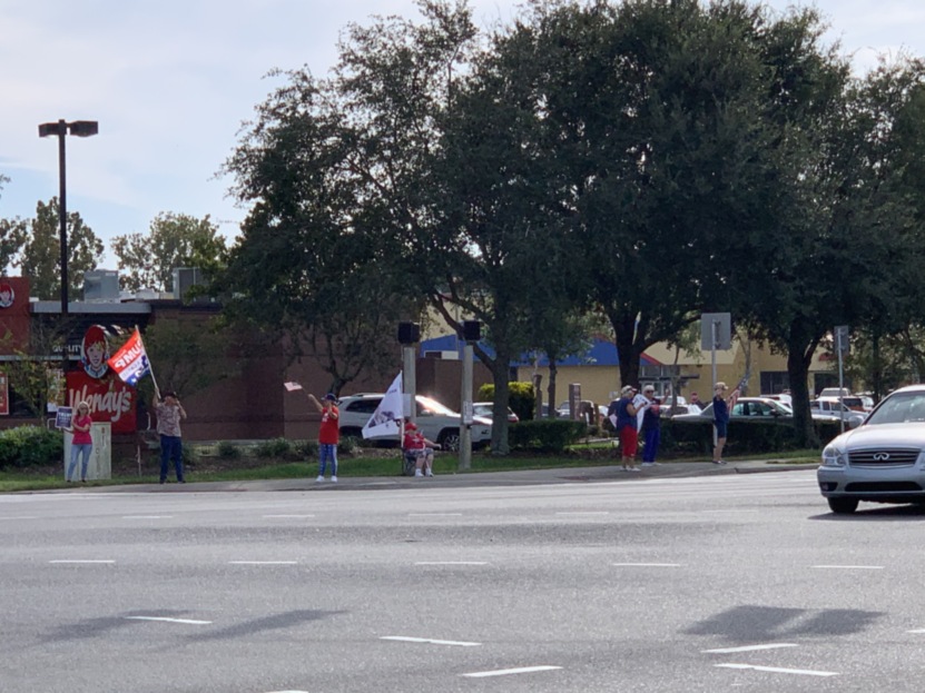 Trump flag rally at Mt Dora, 10-16-2020