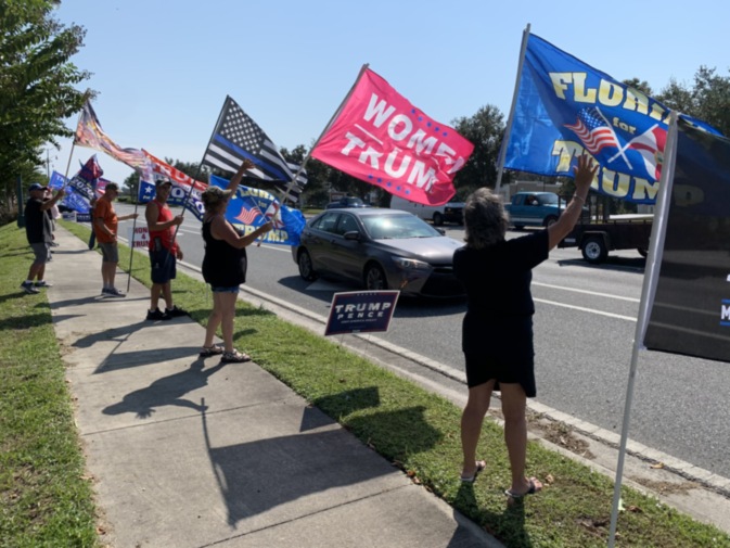 Trump flag rally at Leesburg, 10-17-2020