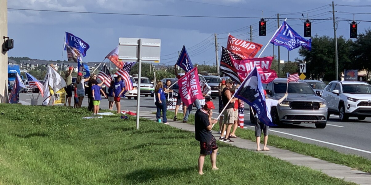 Trump flag rally at Clermont, 10-22-2020