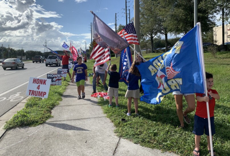 Trump flag rally at Clermont, 10-22-2020