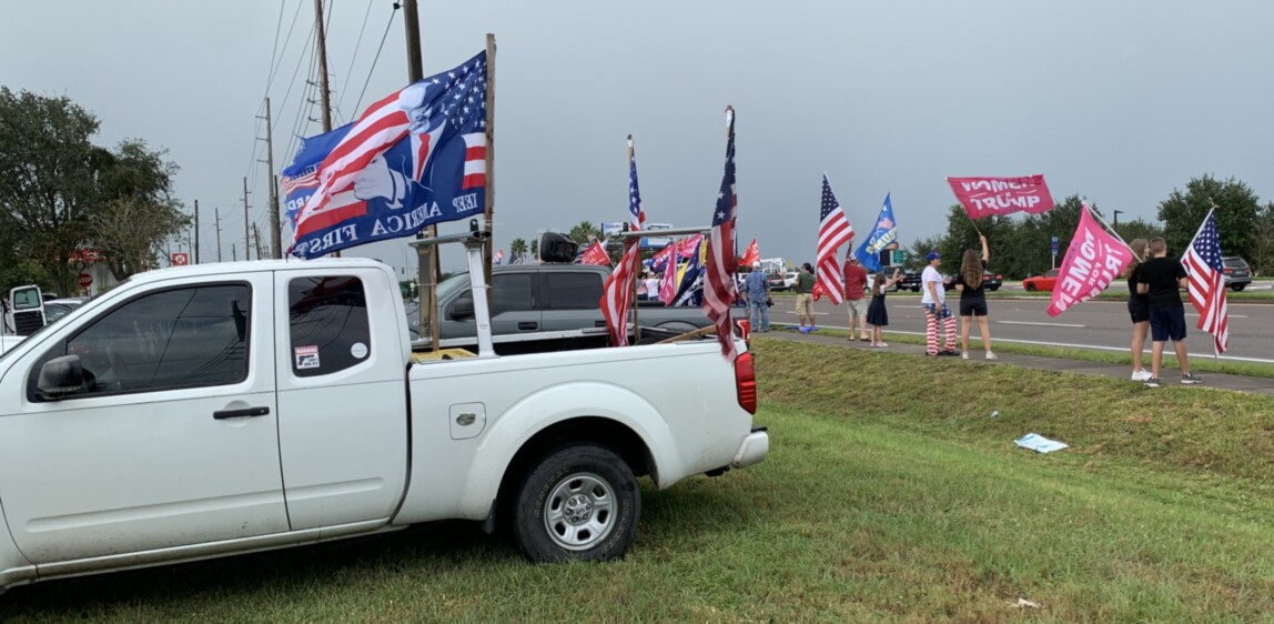 Trump flag rally at Minneola, 10-27-2020