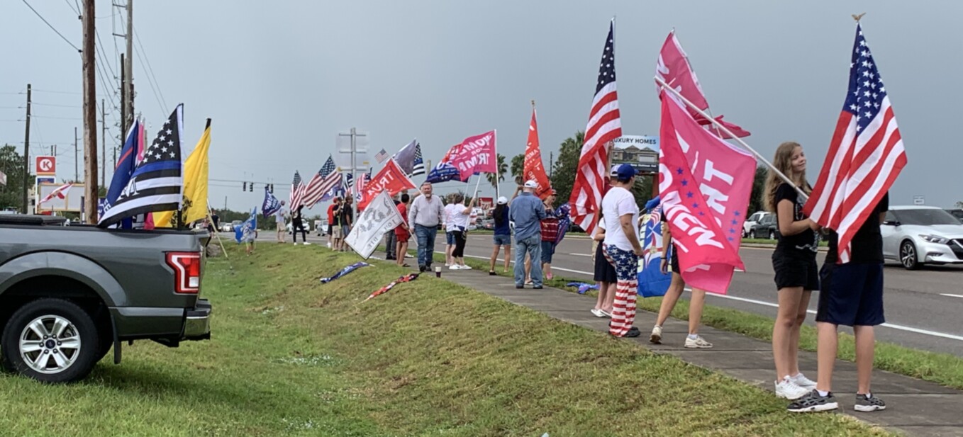 Trump flag rally at Minneola, 10-27-2020