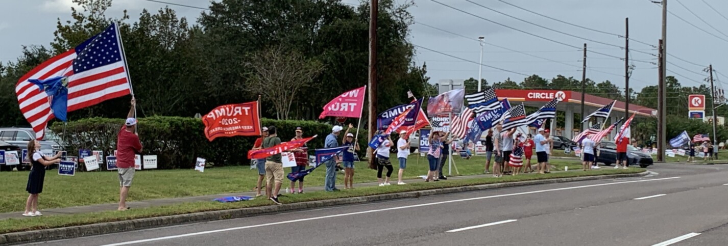 Trump flag rally at Minneola, 10-27-2020