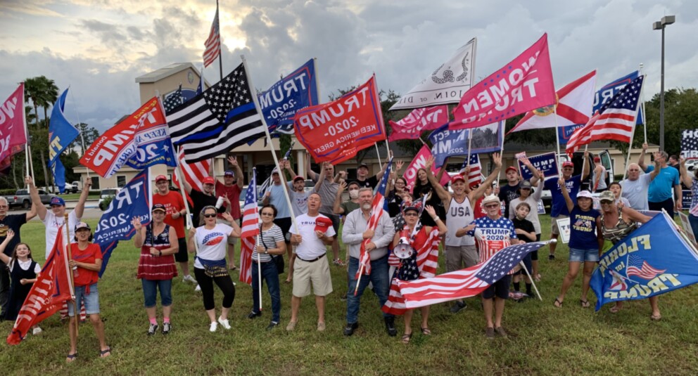 Trump flag rally at Minneola, 10-27-2020