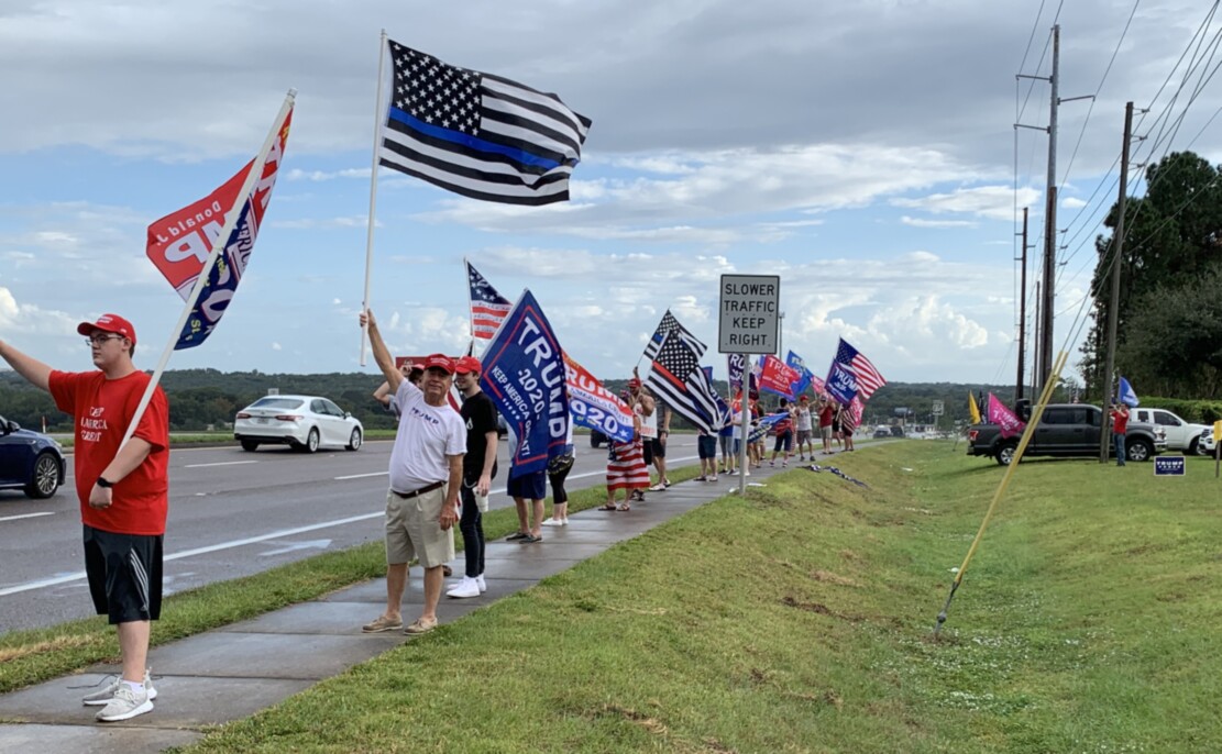 Trump flag rally at Minneola, 10-27-2020