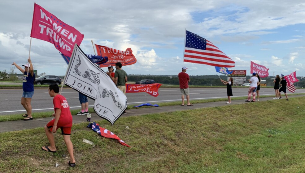 Trump flag rally at Minneola, 10-27-2020