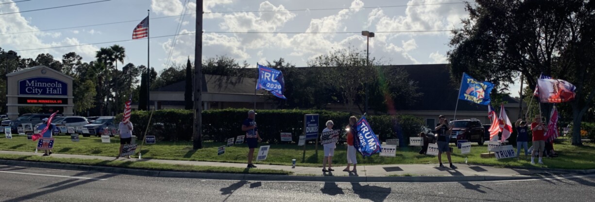 Trump flag rally at Minneola, 10-29-2020