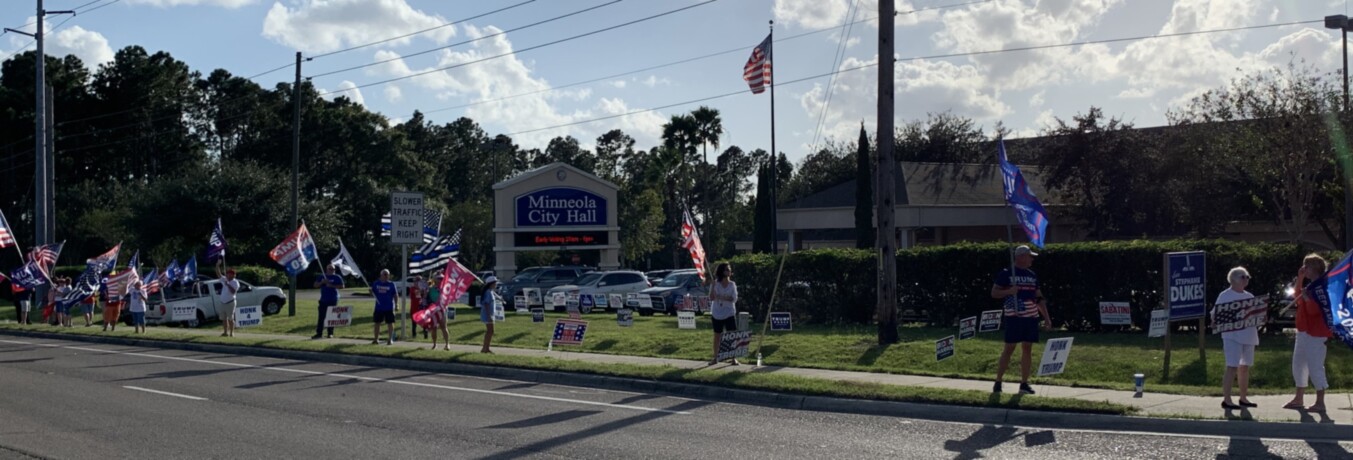 Trump flag rally at Minneola, 10-29-2020