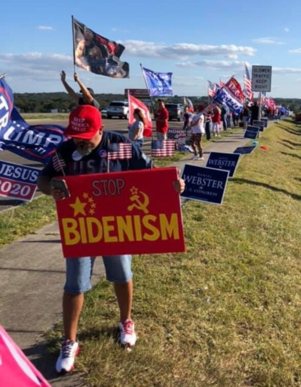 Trump flag rally at Minneola, 11-03-2020