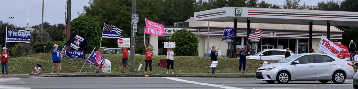 Trump flag rally at Tavares, 11-08-2020