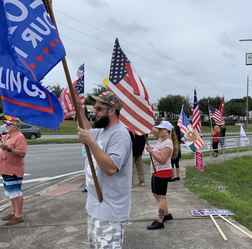 Trump flag rally at Tavares, 11-08-2020