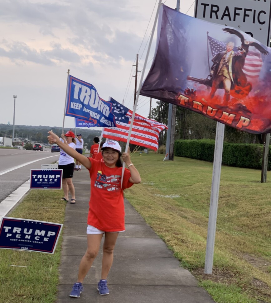 Trump flag rally at Minneola, 11-11-2020