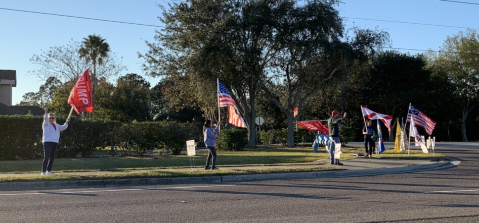 Trump flag rally at Minneola, 12-09-2020