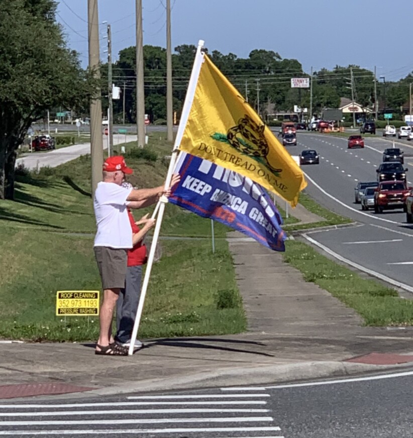 Trump flag rally at Tavares, 04-22-2021