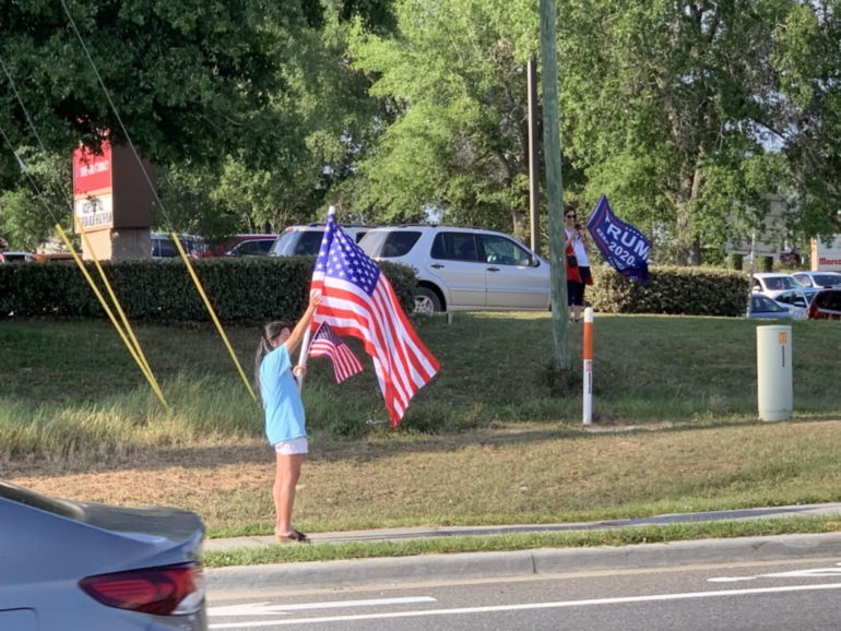 Trump flag rally at Tavares, 05-04-2021